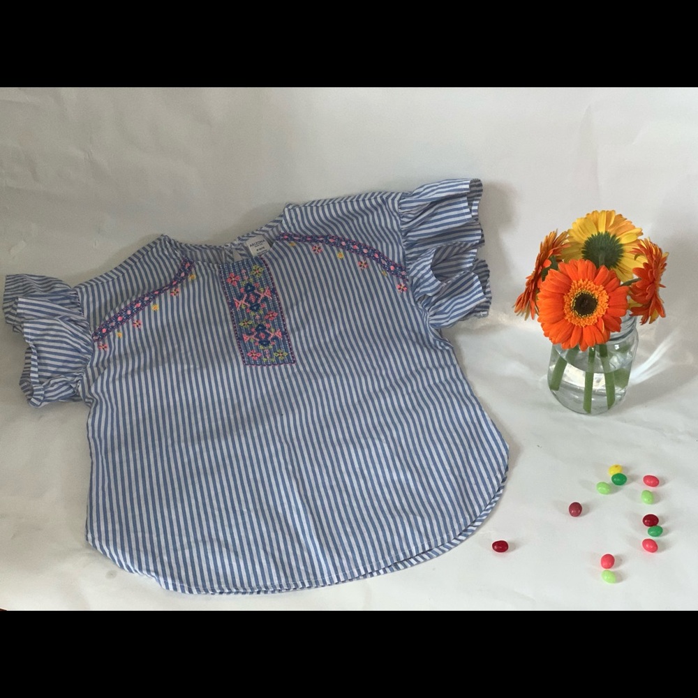 Girls pinned stripped shirt